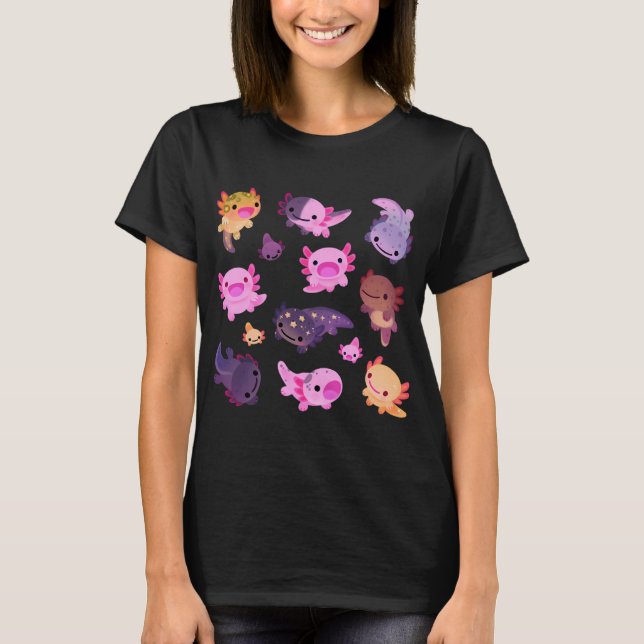 Happy axolotl Oversized T-Shirt (Front)