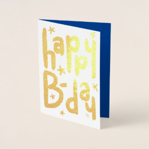 Happy B-day foil Birthday Card