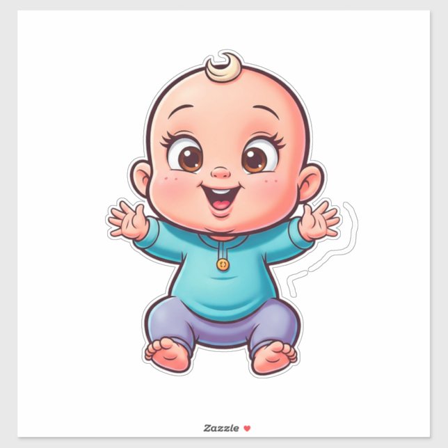 Happy Baby Cartoon (Sheet)