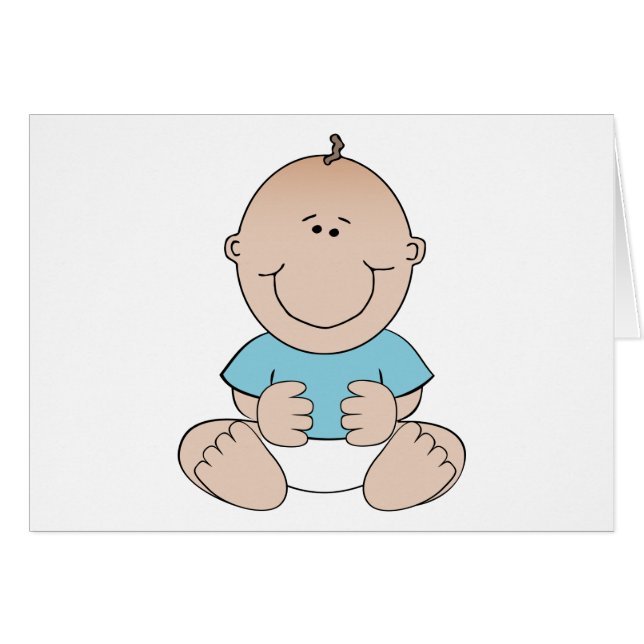 Happy baby cartoon (Front Horizontal)