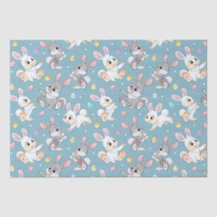 Happy Baby Easter Rabbits  Tissue Paper