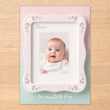 Happy Baby Floral Pink Green Frame