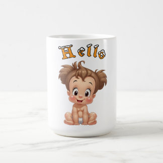 happy baby joy, and happiness. coffee mug