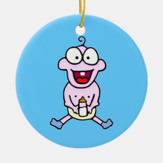 Happy Baby Ornament (Front)