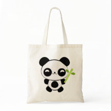 Happy Baby Panda Tote Bag
