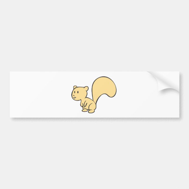 Happy Baby Squirrel Bumper Sticker (Front)