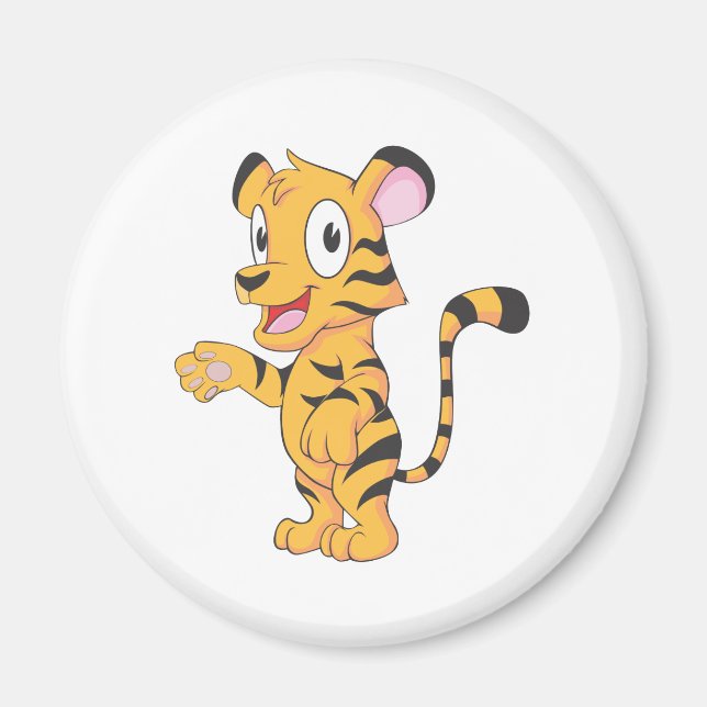 Happy Baby Tiger Cub Magnet (Front)