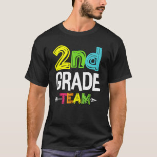 Happy Back To School 2nd Second Grade Team Teacher T-Shirt