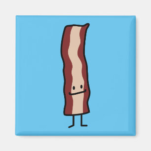 Happy Bacon Smirk Classic Design Magnet