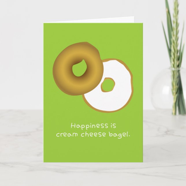 Happy Bagel Holiday Card (Front)