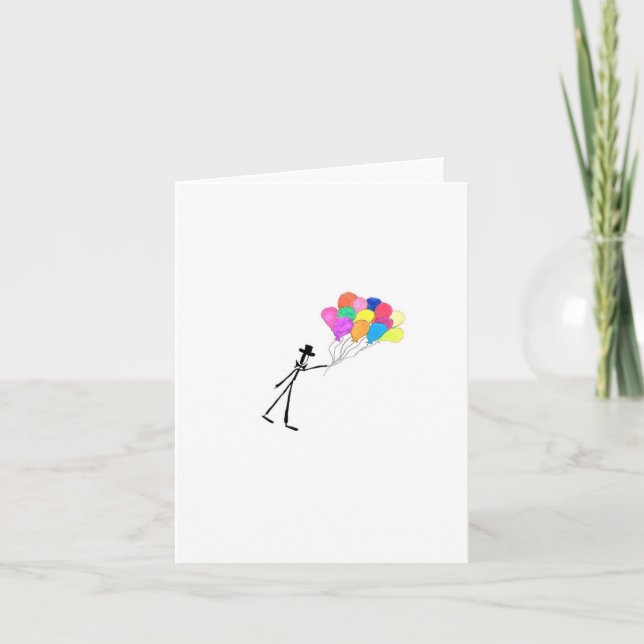 Happy Balloons Card (Front)