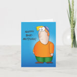 Happy bar mitzva greeting card<br><div class="desc">This is an illustration of a jewish settler, with the traditional "kippah" and the orange shirt, a colour who became a symbol of the settler's protest against their evacuation from the gaza strip. Israeli settlements are Israeli civilian communities in the Israeli-occupied territories (lands that were captured from Egypt, Jordan, Lebanon,...</div>
