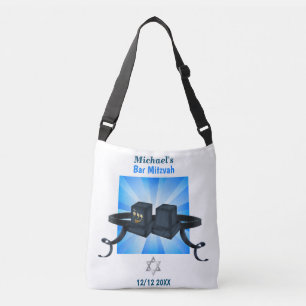 Happy Bar Mitzvah 20XX Tefillin Mazel Tov! Crossbody Bag