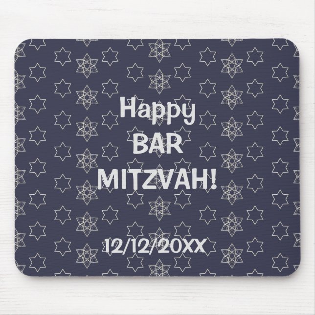 Happy Bar Mitzvah! Mouse Mat (Front)