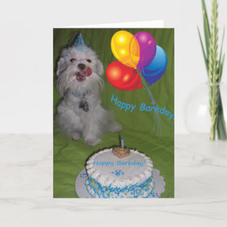Happy Barkday Card