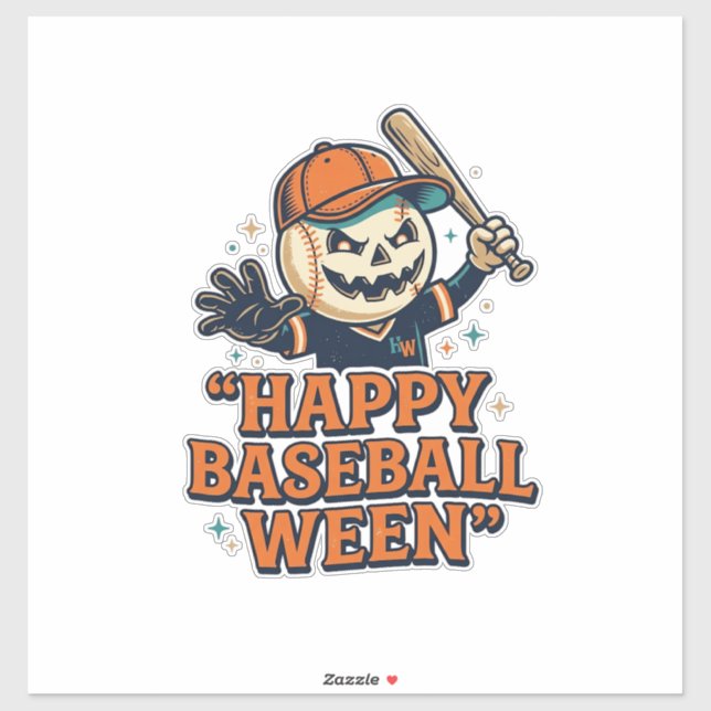 Happy Baseball Ween Vintage Halloween Baseball Des (Sheet)