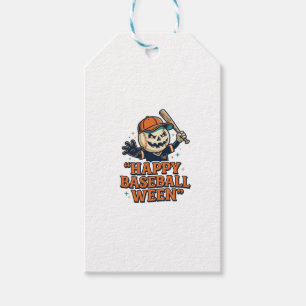 Happy Baseball Ween Vintage Halloween Baseball Des Gift Tags
