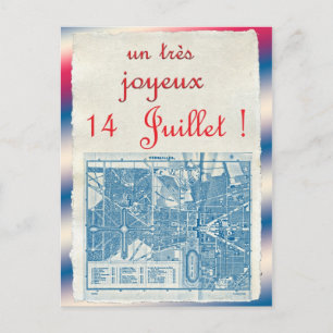 Happy Bastille Day Postcard
