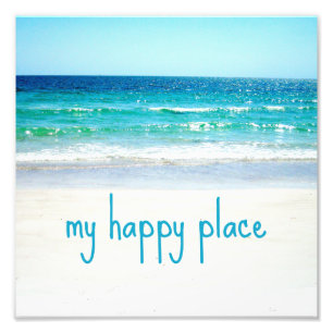 Happy Beach Place Beach Photo Print