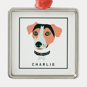 Happy Beagle Custom Metal Tree Decoration