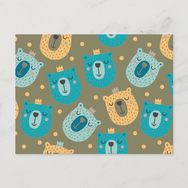 Happy Bear Kings Postcard (Front)