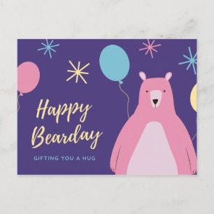 Happy Bearday - Funny Postcard