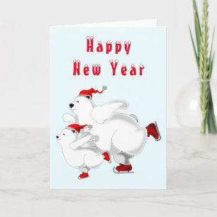 Happy Bears Happy New Year Card