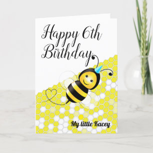 Happy Bee Birthday Card