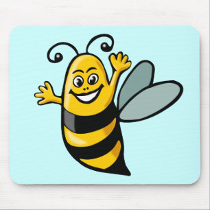 Happy Bee - Customised Mouse Mat