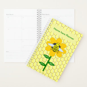 Happy Bee Day Birthday Bumblebee Custom Planner