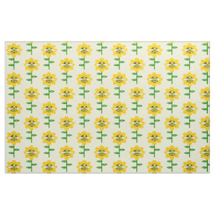 Happy Bee Day Birthday Bumblebee Fabric