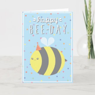 Happy Bee-Day! Birthday Card, Greeting Card