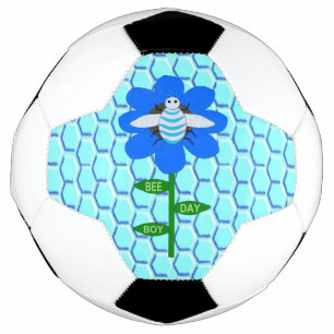 Happy Bee Day Boy Blue Birthday Bumblebee Football
