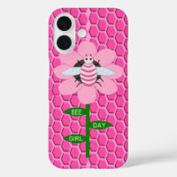 Happy Bee Day Girl Pink Birthday Bumblebee