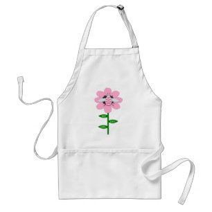 Happy Bee Day Girl Pink Birthday Bumblebee Standard Apron