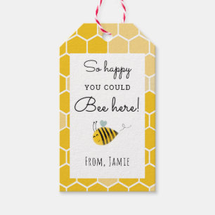 Happy Bee Day Party Thank You Favour Tags