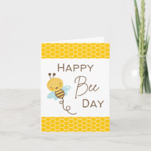 Happy Bee Day - Pun Card