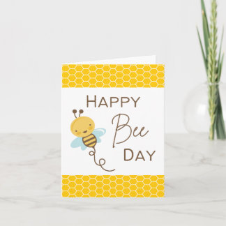 Happy Bee Day - Pun Card