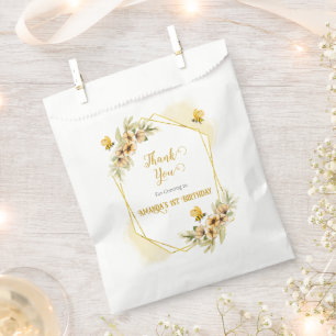 Happy Bee-day Watercolor  Birthday Party Gift and  Favour Bags