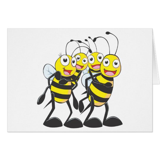 Happy Bee Family Card