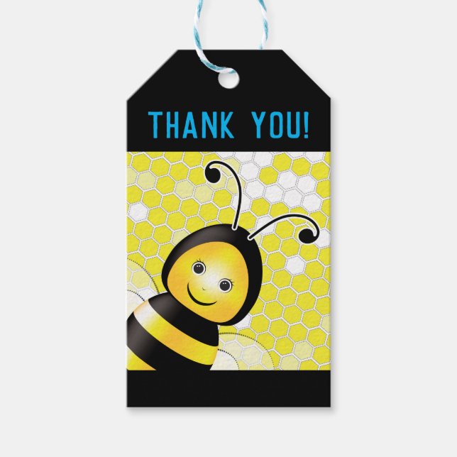 Happy Bee Gift Tag (Front)