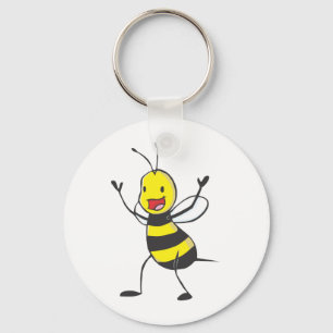 Happy Bee Key Ring