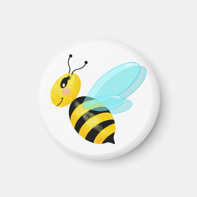 Happy bee magnet (Front)