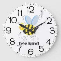 Happy bee princess with crown and slogan Bee Kind