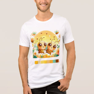 Happy Bee – Sweet & Cheerful Nature T-Shirt Tri-Blend Shirt