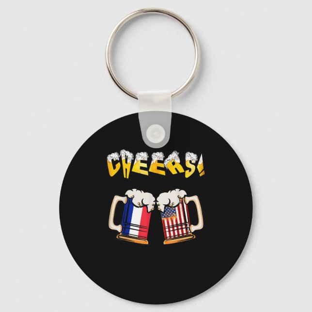 Happy Beer Lovers Day Cool Papa Mum Needs A Beer  Key Ring (Front)