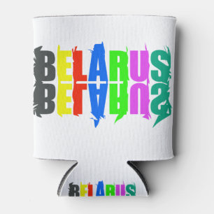 Happy Belarus Colourful Letters Can Cooler