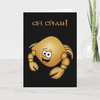 Happy belated birthday crab card