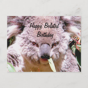 Happy belated birthday_ postcard