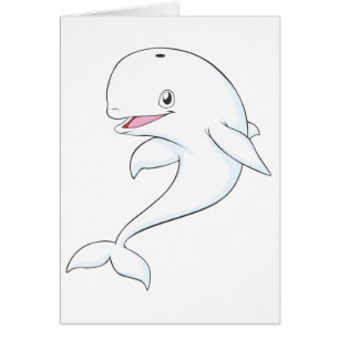 Happy Beluga Whale Cartoon